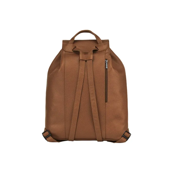 LONGCHAMP Le Foulonné Cow Leather Backpack Women's Light Russet-2