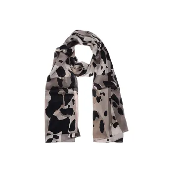 Burberry Knit Scarves Women's Dark Stone Color Pattern
