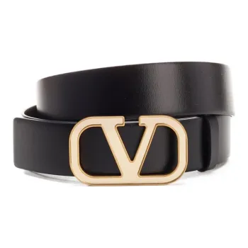 Valentino Leather Belts Men Black