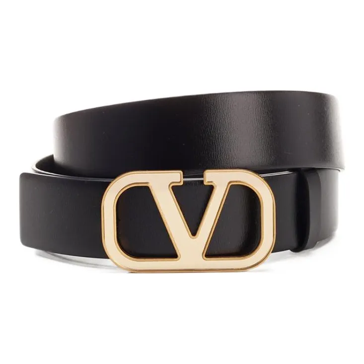 Valentino Leather Belts Men Black-0