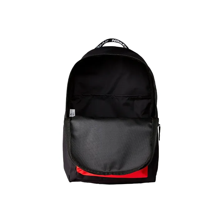 Nike Heritage Polyester Backpack Regular Unisex Black Red-3