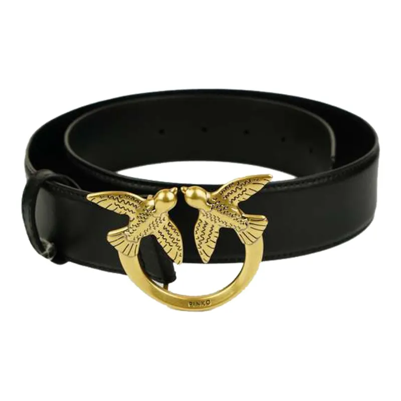 PINKO Leather Belts Unisex Black-0