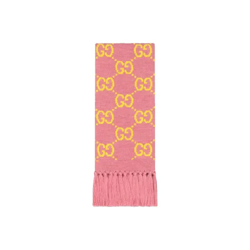 GUCCI Knit Scarves Women's Pink