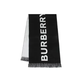 Burberry Knit Scarves Men Black