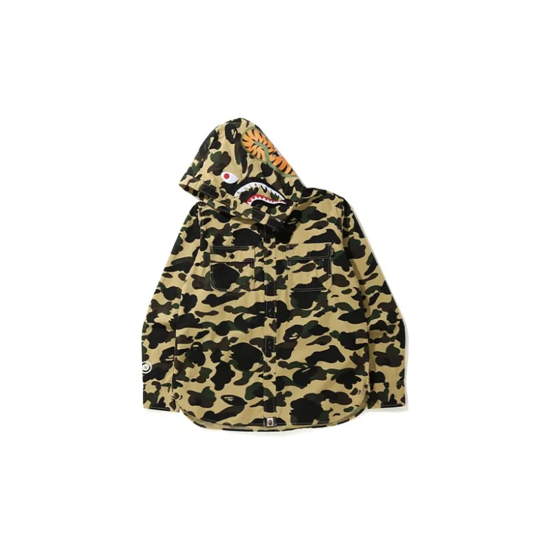 Bape Windstopper 1st Camo Shark Hoodie Jacket Jacket-3