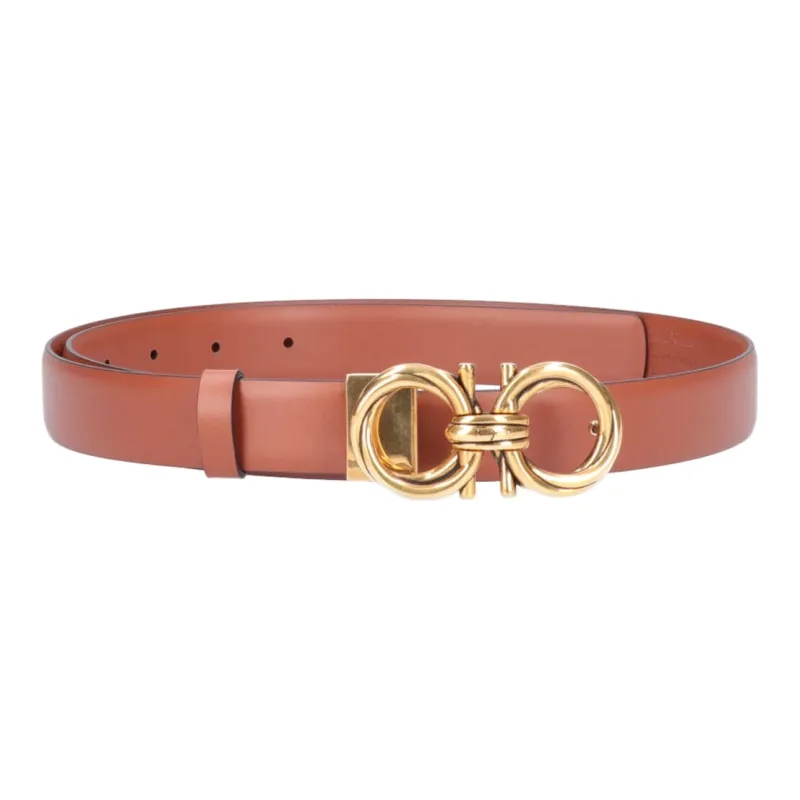 Ferragamo Leather Belts Women's Brown-1