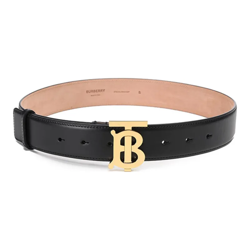 Burberry Leather Belts Women's Black-2