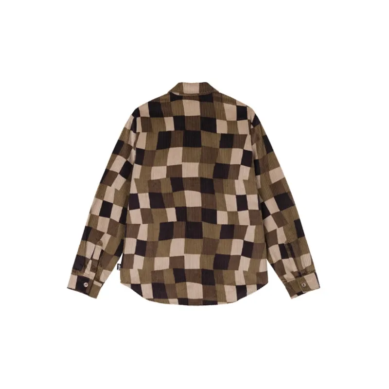 Stussy Wobbly Check Long Sleeve Shirt-1