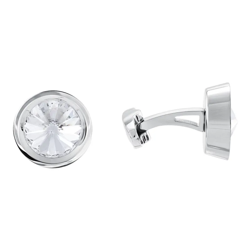 Swarovski Stainless Steel Cufflinks Men's-1