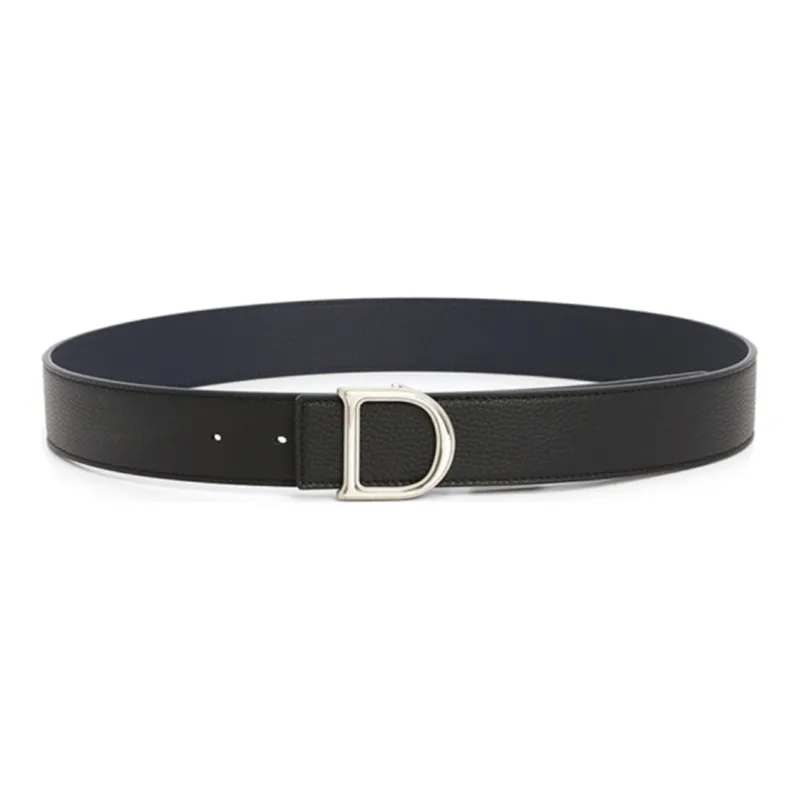 DIOR Leather Belts Men Black-1