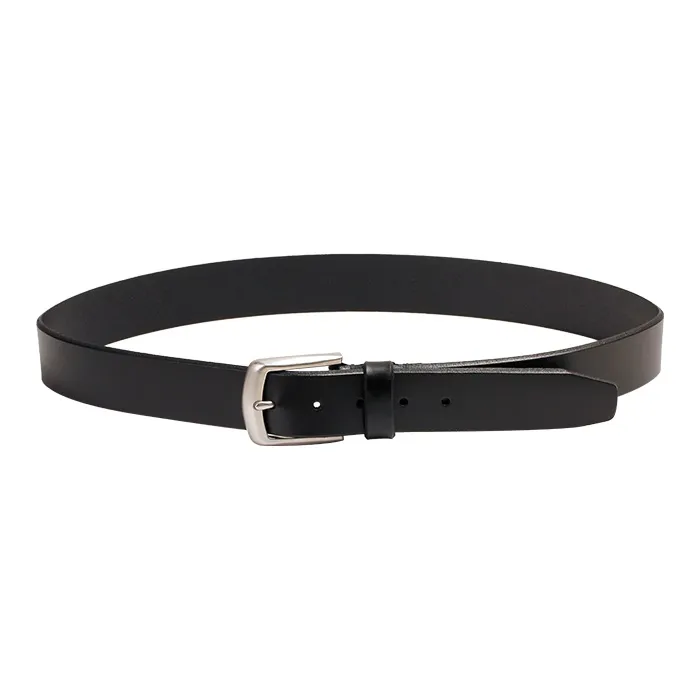 MUSTKOO Classic Minimalist Cow Leather Vintage Pin Buckle Style, Width 3.5cm Leather Belts Unisex-1