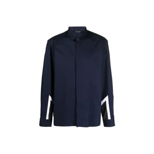 Neil Barrett Shirts Men Blue