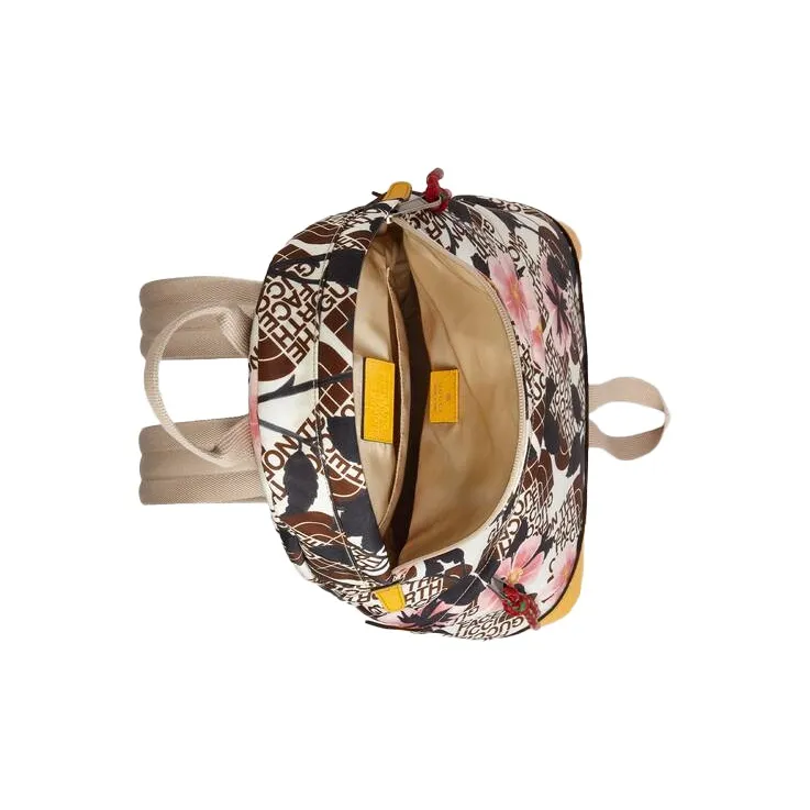 GUCCI The North Face Collaboration Patchwork Backpack Medium Size Unisex Beige/Yellow-6