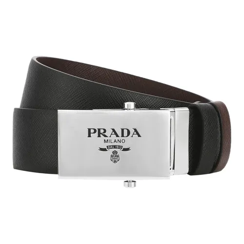 PRADA Saffiano Leather Belts Men