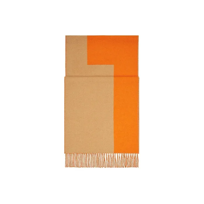 HERMES Scarves Unisex Orange-0