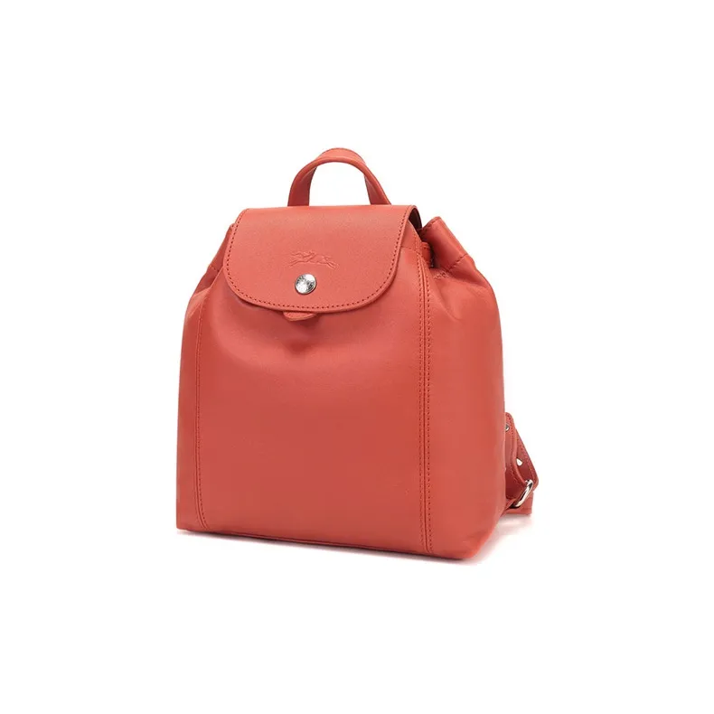 LONGCHAMP Le Pliage Sheepskin Backpack Small Size Women's Saffron Multicolor-1