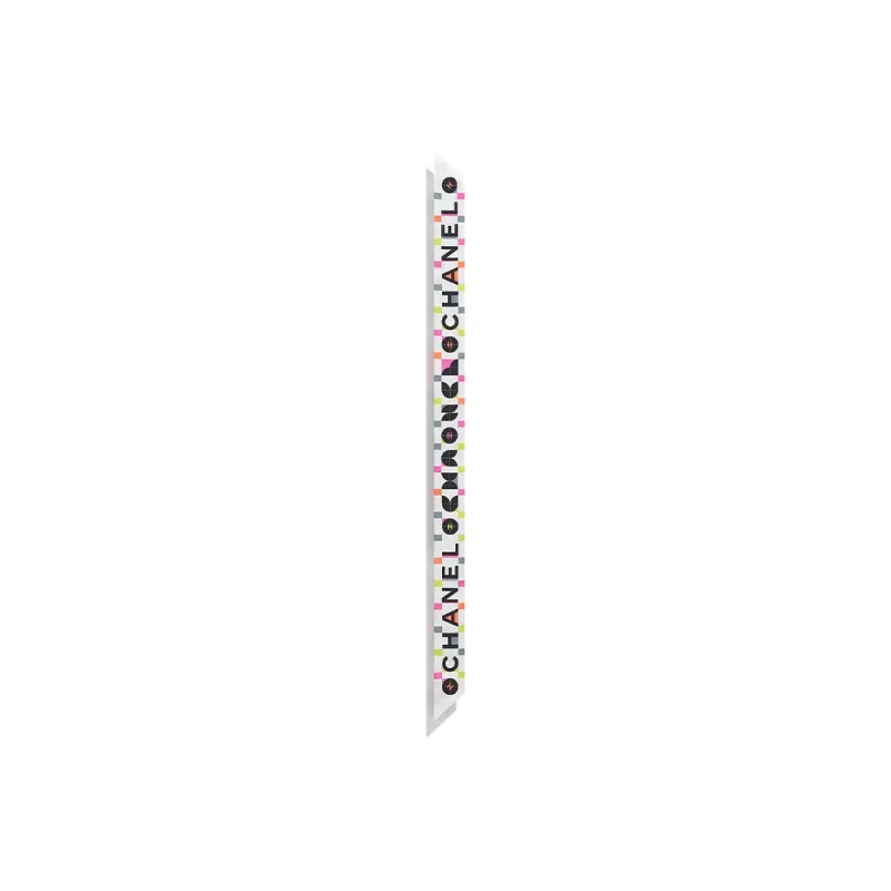 CHANEL Silk Scarves Unisex White-1