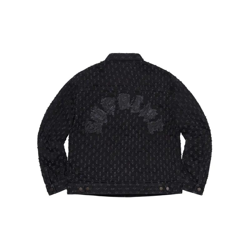 Supreme Hole Punch Denim Trucker Jacket-1
