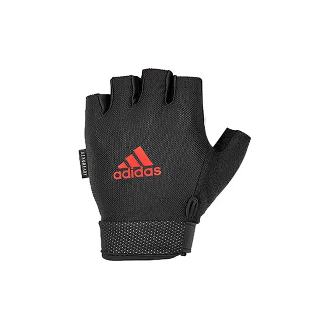Adidas Polyester Gloves Unisex Red Black-1