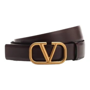 Valentino Leather Belts Unisex Brown
