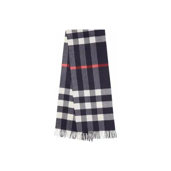 Burberry Check Fringed Scarf