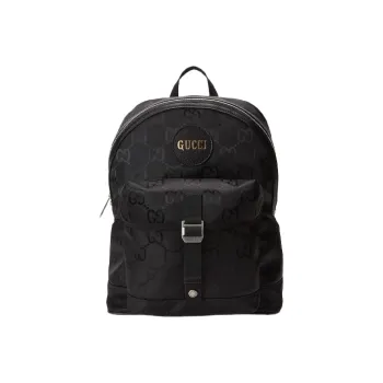 GUCCI Off The Grid Nylon With Leather Backpack Men's Black