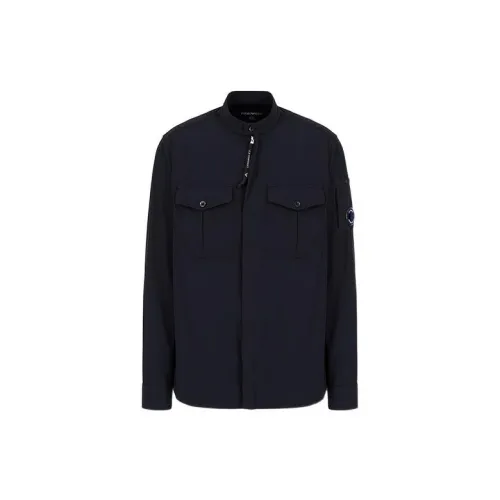 Emporio Armani X C.P.Company Shirts Men Black