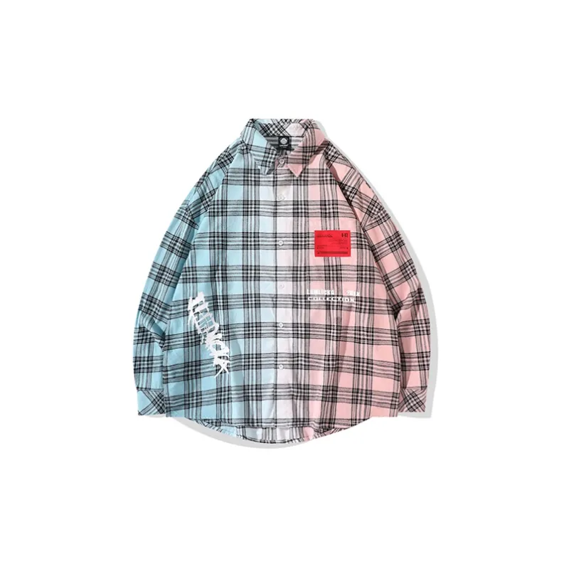 LAMLICKA Shirt Unisex Pink Blue Gradient-1