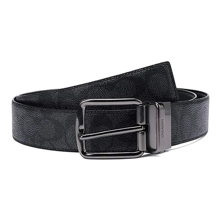 COACH Canvas Leather Belts Men's 3.7-0