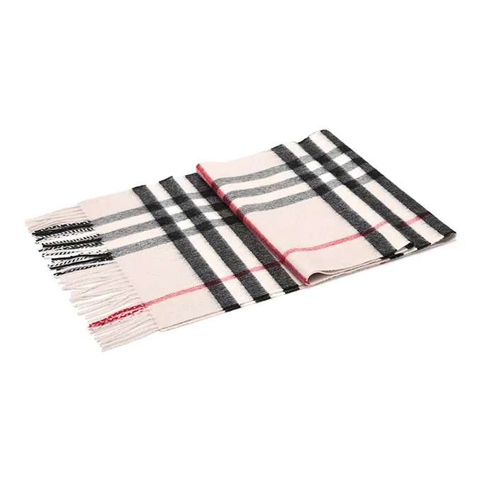 Burberry Checked Fringed Scarf-3