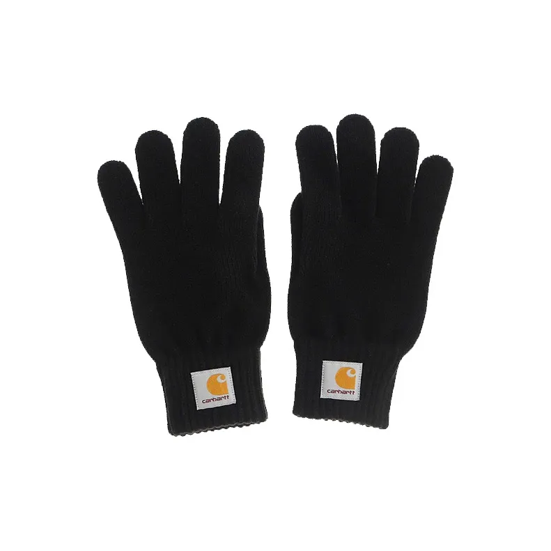 Carhartt Logo-patch Knitted Gloves-0