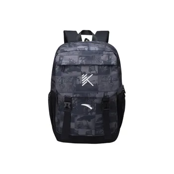 Anta Thompson KT Basketball Polyester Laptop Backpack Regular Unisex Black Print