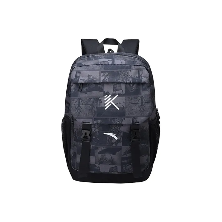 Anta Thompson KT Basketball Polyester Laptop Backpack Regular Unisex Black Print-0