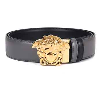 VERSACE La Medusa Reversible Leather Belt