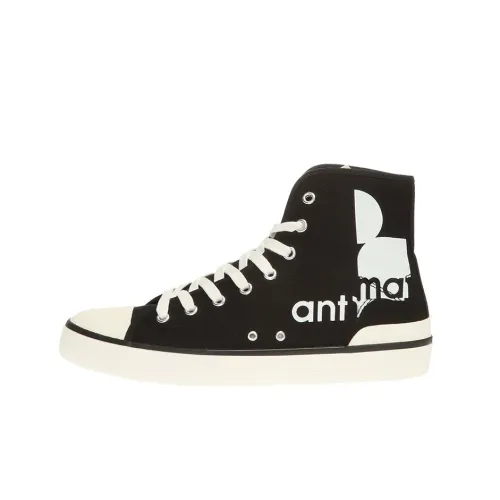 ISABEL MARANT Canvas Shoes Women's High-Top Black