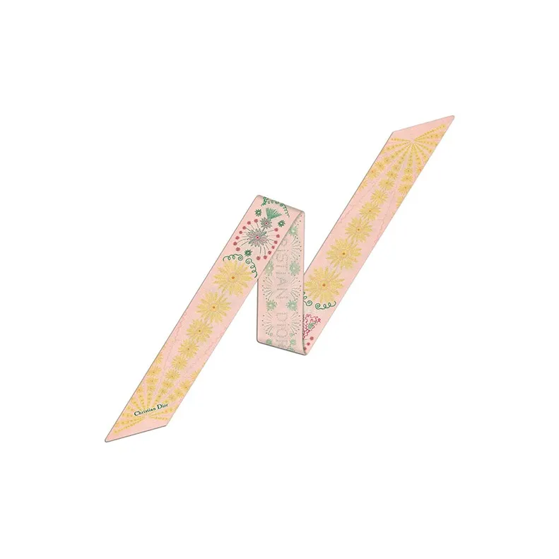 DIOR Silk Scarves Unisex Pink-0