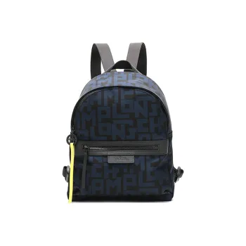 LONGCHAMP Le Pliage Polyamide Canvas Fabric Backpack Small Size Women's Marine Blue