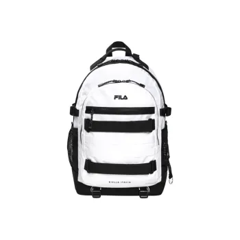 FILA Nylon Backpack Regular Unisex Black White