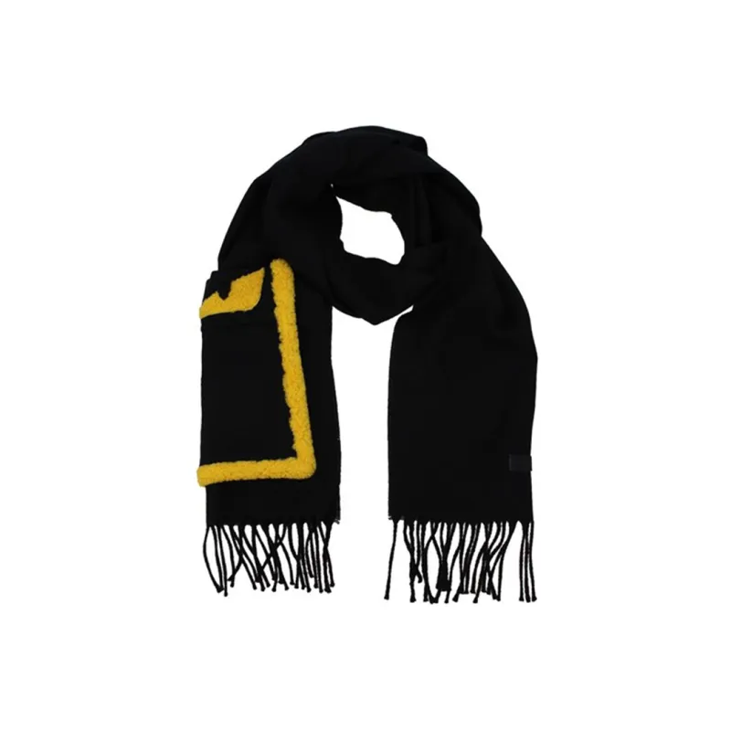 FENDI Knit Scarves Men Black-1