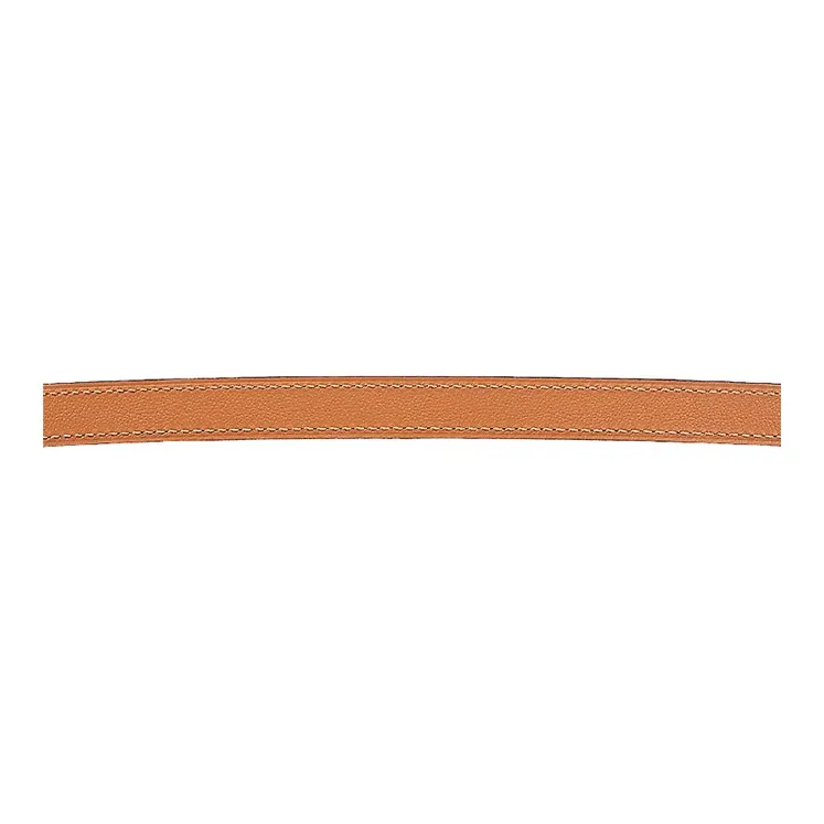 HERMES POP H Collection Cow Leather Thin Belt Women's Black Width 1.5CM-2