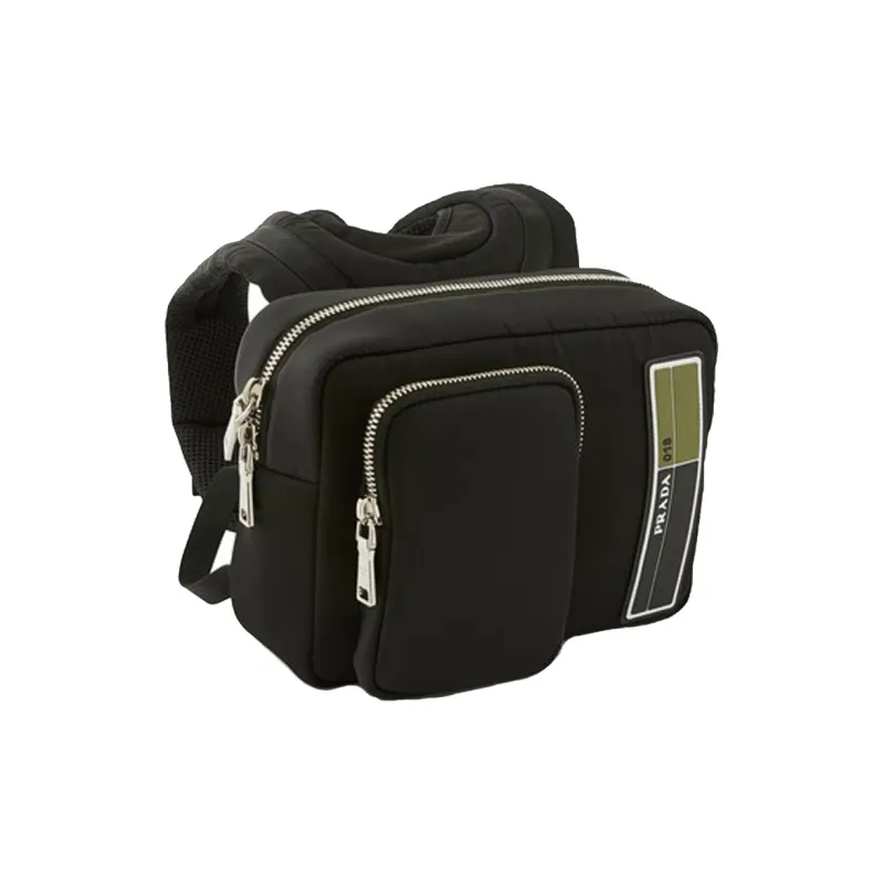 PRADA Nylon Fabric Backpack Unisex Black-1