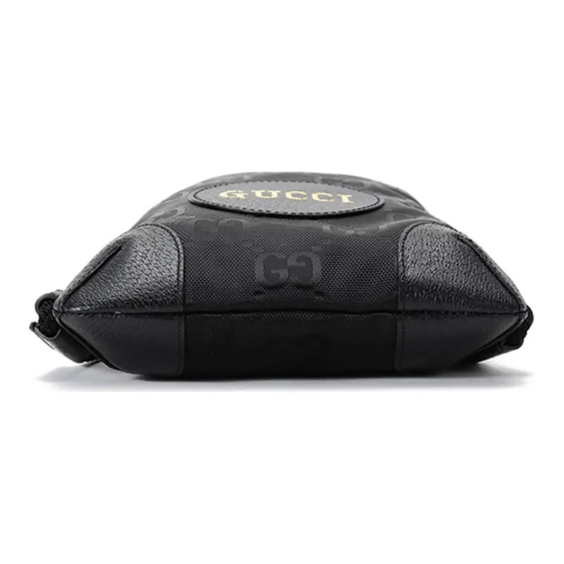 GUCCI Nylon With Leather Backpack Men's Black-4