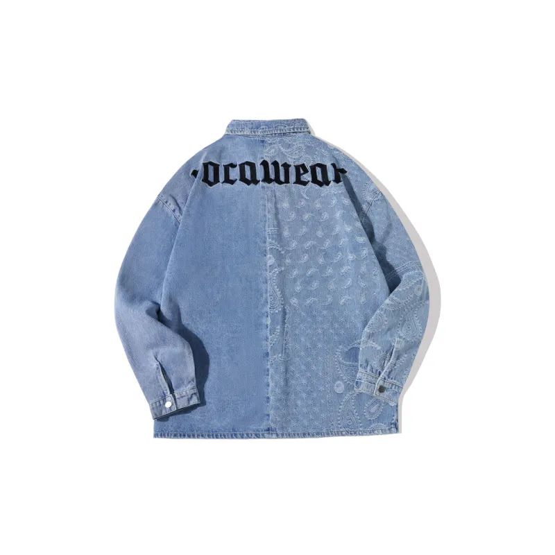 ROCAWEAR Shirts Unisex Vintage Denim Blue-1