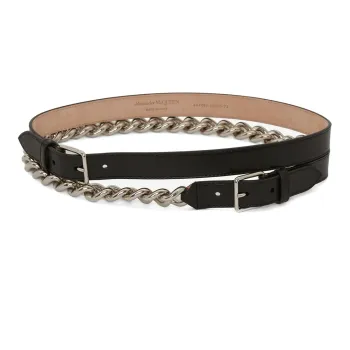 Alexander McQueen Chain-Linked Double Belt