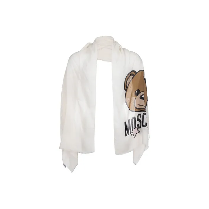 MOSCHINO Teddy Shawls Women's White-1