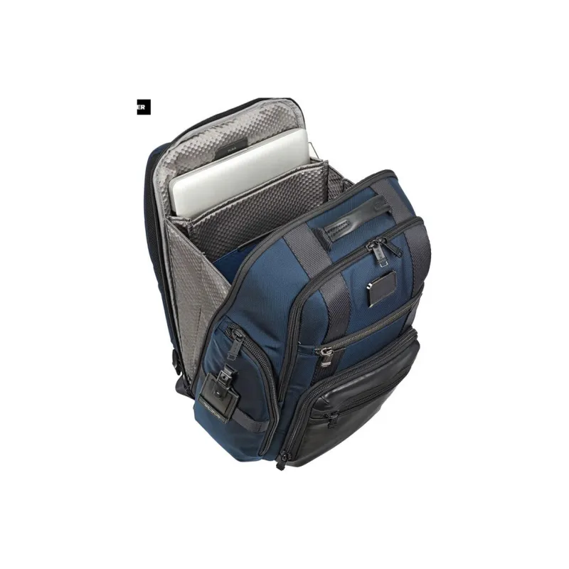 TUMI Alpha Bravo Nylon Travel Bags Backpack Men's Blue-2