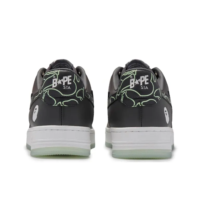 BAPE A BATHING APE Bape Sta Text Code Camo Charcoal-2