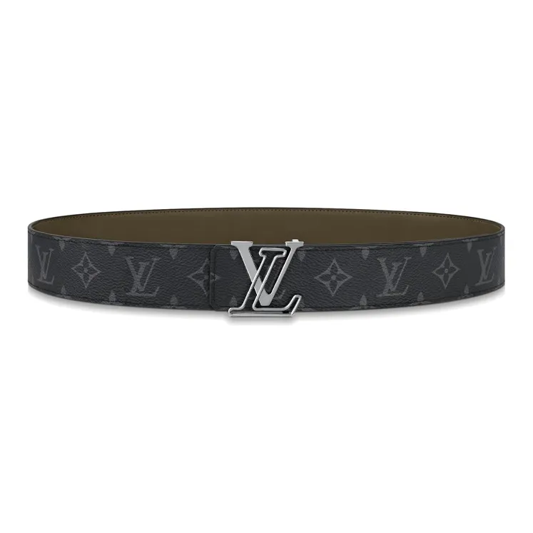 LOUIS VUITTON Cow Leather Leather Belts Unisex Width: 4cm-2