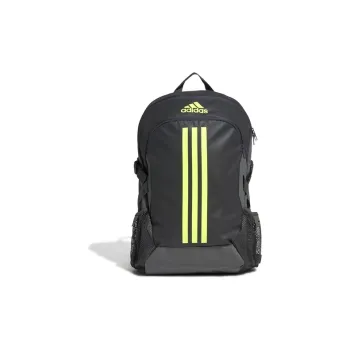 Adidas Polyester Backpack Regular Solid Gray/Neon Yellow