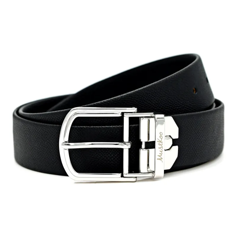 MUSTKOO Cow Leather Belts Men's 3.4cm-0